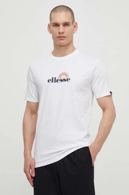 Zdjęcie produktu Ellesse t-shirt bawełniany Trea T-Shirt męski kolor biały z nadrukiem SHV20126