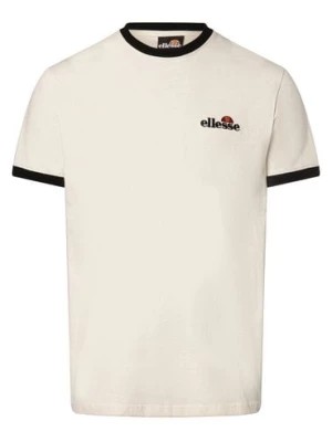 Zdjęcie produktu ellesse T-shirt męski Mężczyźni Bawełna beżowy|biały jednolity,