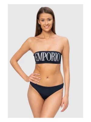 Zdjęcie produktu EMPORIO ARMANI Granatowe bikini z białym logo