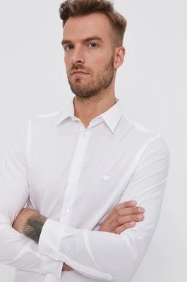 Zdjęcie produktu Emporio Armani koszula męska kolor biały regular z kołnierzykiem klasycznym 8N1C09 1NI9Z