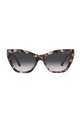 Zdjęcie produktu Emporio Armani okulary przeciwsłoneczne 0EA4176 damskie kolor brązowy