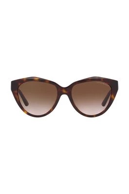 Zdjęcie produktu Emporio Armani okulary przeciwsłoneczne 0EA4178 damskie kolor brązowy