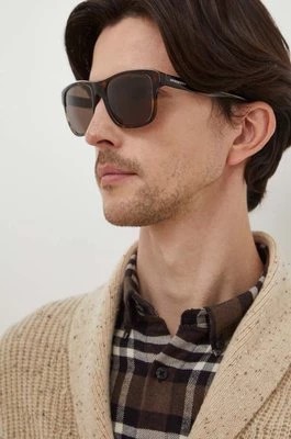 Zdjęcie produktu Emporio Armani okulary przeciwsłoneczne męskie kolor brązowy