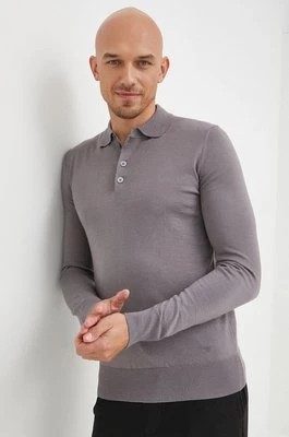 Zdjęcie produktu Emporio Armani sweter wełniany kolor szary