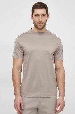 Zdjęcie produktu Emporio Armani t-shirt męski kolor beżowy gładki 3D1TD3 1JUVZ