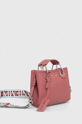 Zdjęcie produktu Emporio Armani torebka skórzana kolor różowy Y3D176 YFO5E