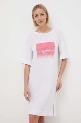 Zdjęcie produktu Emporio Armani Underwear koszula nocna bawełniana kolor biały bawełniana 164687 4R255
