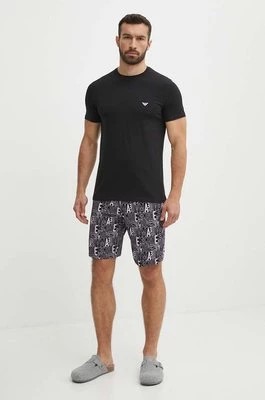Zdjęcie produktu Emporio Armani Underwear piżama męska kolor czarny wzorzysta 111573 4R506