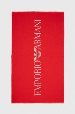 Zdjęcie produktu Emporio Armani Underwear ręcznik bawełniany kolor czerwony