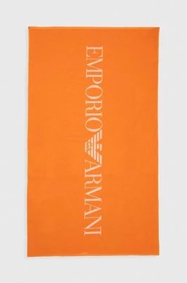 Zdjęcie produktu Emporio Armani Underwear ręcznik bawełniany kolor pomarańczowy