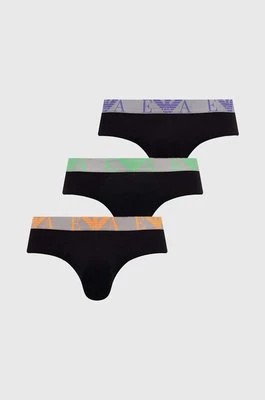 Zdjęcie produktu Emporio Armani Underwear slipy 3-pack męskie kolor czarny