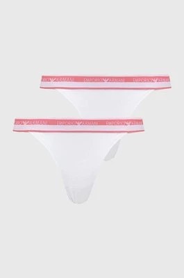 Zdjęcie produktu Emporio Armani Underwear stringi 2-pack kolor biały
