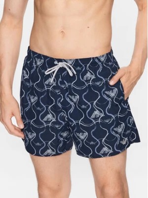 Zdjęcie produktu Emporio Armani Underwear Szorty kąpielowe 211740 3R444 18736 Granatowy Regular Fit