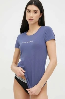 Zdjęcie produktu Emporio Armani Underwear t-shirt lounge kolor granatowy