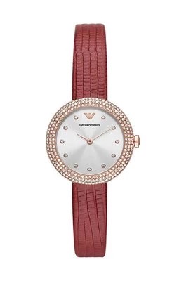 Zdjęcie produktu Emporio Armani zegarek damski kolor czerwony