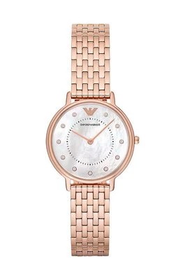Zdjęcie produktu Emporio Armani zegarek damski kolor różowy