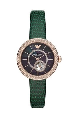 Zdjęcie produktu Emporio Armani zegarek damski kolor zielony