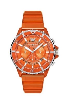 Zdjęcie produktu Emporio Armani zegarek męski kolor pomarańczowy