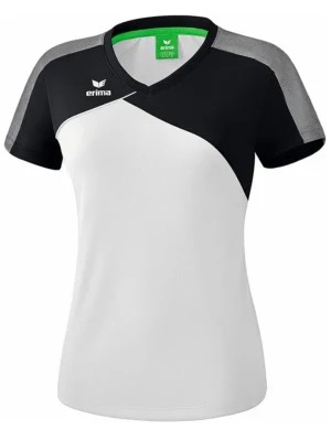 Zdjęcie produktu erima Koszulka sportowa "Premium One 2.0" w kolorze biało-czarnym rozmiar: 36