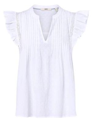 Zdjęcie produktu Esprit Casual Damska bluzka bez rękawów Kobiety Bawełna biały jednolity,