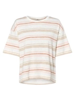 Zdjęcie produktu Esprit Casual T-shirt damski Kobiety Bawełna beżowy|pomarańczowy|biały w paski,