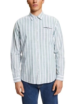 Zdjęcie produktu ESPRIT Koszula - Slim fit - w kolorze białym ze wzorem rozmiar: XL