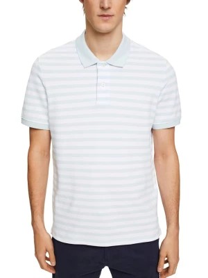 Zdjęcie produktu ESPRIT Koszulka polo w kolorze błękitno-białym rozmiar: XXL