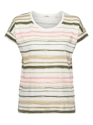 Zdjęcie produktu ESPRIT Koszulka w kolorze biało-niebiesko-zielonym rozmiar: M
