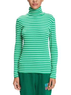 Zdjęcie produktu ESPRIT Koszulka w kolorze zielono-białym rozmiar: XXL