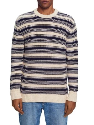 Zdjęcie produktu ESPRIT Sweter w kolorze granatowo-beżowym rozmiar: M