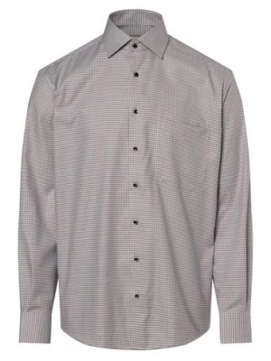 Zdjęcie produktu Eterna Comfort Fit Koszula męska - non-iron Mężczyźni Comfort Fit Bawełna szary wzorzysty,
