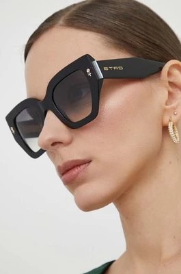 Zdjęcie produktu Etro okulary przeciwsłoneczne damskie kolor czarny ETRO 0010/S