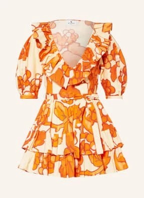 Zdjęcie produktu Etro Sukienka Plażowa Z Wolantami orange