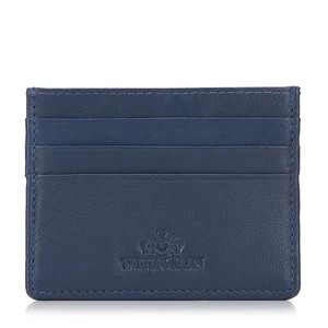 Zdjęcie produktu Etui na karty kredytowe skórzane klasyczne ciemnoniebieskie Wittchen