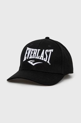 Zdjęcie produktu Everlast czapka bawełniana kolor czarny z aplikacją