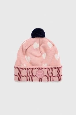 Zdjęcie produktu Femi Stories czapka z domieszką wełny Sweetie kolor różowy z grubej dzianiny z domieszką wełny