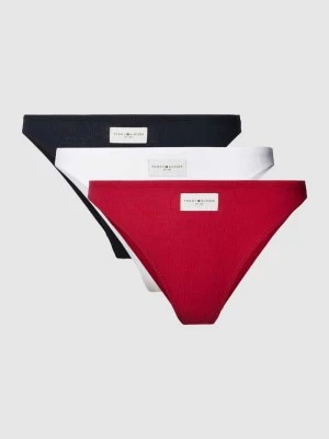Zdjęcie produktu Figi bikini z naszywką z logo w zestawie 3 szt. model ‘Established’ Tommy Hilfiger