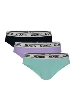 Zdjęcie produktu Figi damskie pół hipster Atlantic - czarne, fioletowe, zielone 3pak