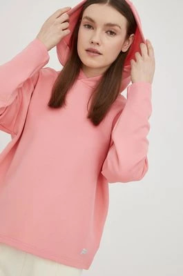 Zdjęcie produktu Fila bluza damska kolor różowy z kapturem gładka