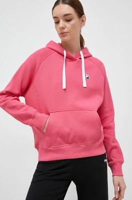 Zdjęcie produktu Fila bluza damska kolor różowy z kapturem gładka