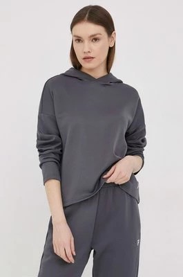 Zdjęcie produktu Fila bluza damska kolor szary z kapturem gładka