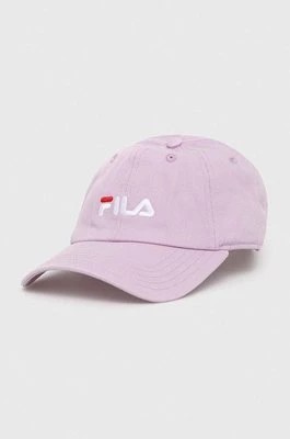 Zdjęcie produktu Fila czapka z daszkiem bawełniana Bangil kolor różowy z aplikacją FCU0070
