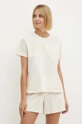 Zdjęcie produktu Fila piżama bawełniana kolor beżowy bawełniana FPS4177