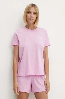Zdjęcie produktu Fila piżama bawełniana kolor różowy bawełniana FPS4176