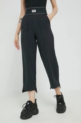 Zdjęcie produktu Fila spodnie damskie kolor czarny proste high waist