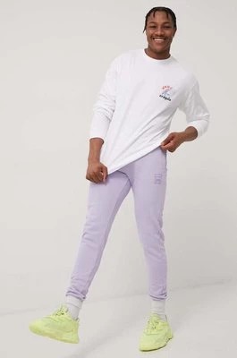 Zdjęcie produktu Fila spodnie kolor fioletowy z aplikacją