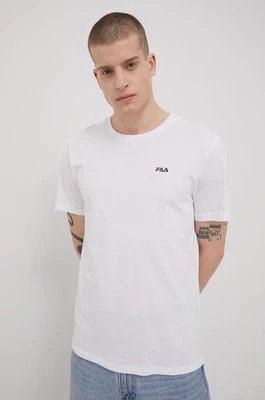 Zdjęcie produktu Fila t-shirt bawełniany (2-pack) kolor czarny gładki