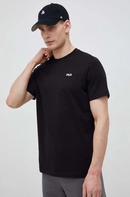 Zdjęcie produktu Fila t-shirt bawełniany Berloz kolor czarny gładki FAM0340