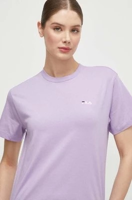 Zdjęcie produktu Fila t-shirt bawełniany Biendorf kolor fioletowy FAW0452
