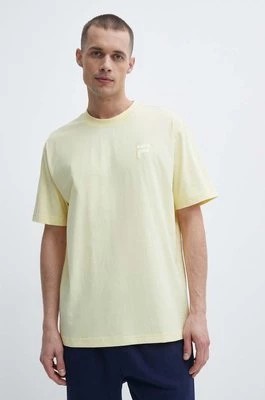 Zdjęcie produktu Fila t-shirt bawełniany Loum męski kolor żółty gładki FAM0676